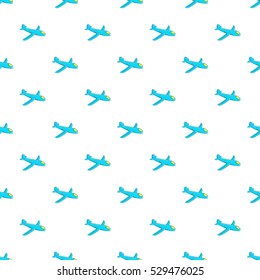 Children plane pattern. Cartoon illustration of children plane vector pattern for web