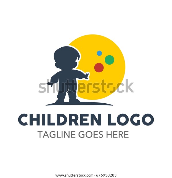 Children Play Learn Joy Logo Template Stock Vector (Royalty Free) 676938283