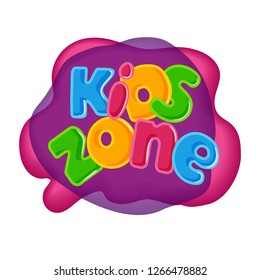 Children Playground Area Kids Zone Logo Stock Vector (Royalty Free ...