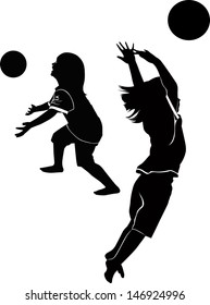children playing ball boy