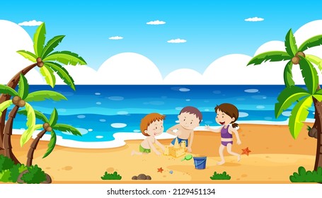 708 Family On Beach Clipart Images, Stock Photos & Vectors | Shutterstock