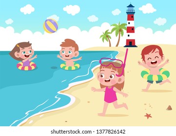 Beach Ball STICKERS Decoration Fun Kids Seaside Sea Sand Volleyball Pool Party
