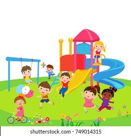 Children playing outside