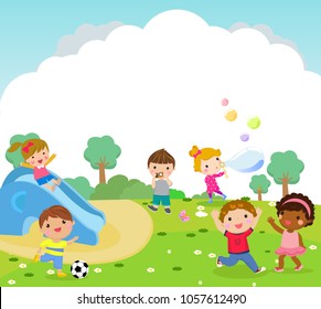 Children playing in the park