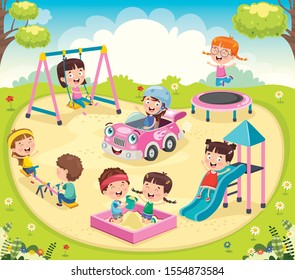 Children Playing In The Park