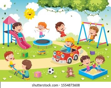 Kindergarten Kids Park Hd Stock Images Shutterstock