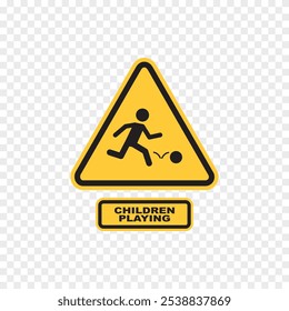 children playing  sign , vector illustration
