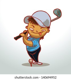 children playing sports, vector, 06