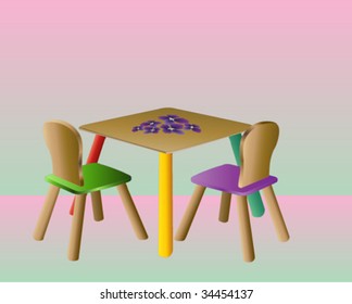 Children playing table