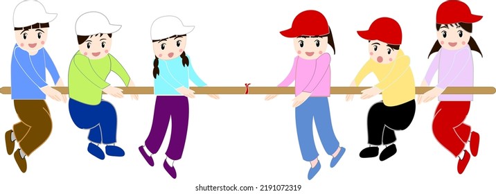 Children Playing Tug Of War