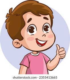 ilustración vectorial de retrato infantil