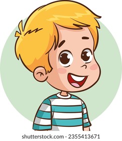 children portrait cartoon vector illustration