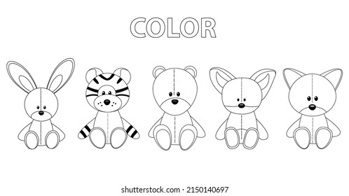 Children preschool tasks vector illustration