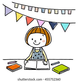 Kinder, die ein Buch lesen