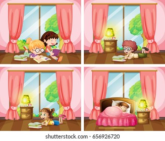 2,342 Kids bed clipart Images, Stock Photos & Vectors | Shutterstock