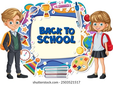 Children ready for a new school year