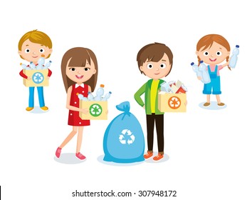 children and recycling