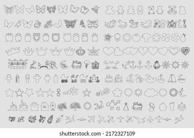 Children Room Decoration Flat Design