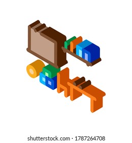 Children Room Icon Vector. Isometric Children Room sign. color isolated symbol illustration