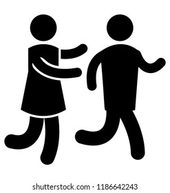 Children running with each other and playing outdoor games characterizing physical education  