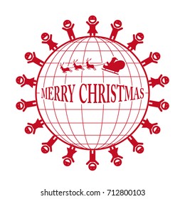 Children and Santa Claus