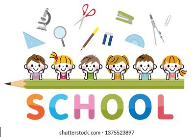 Children and "school".