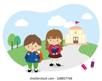 Children and school.