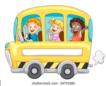 Children School Bus Vector Stock Vector (Royalty Free) 54791686 ...