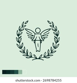 Children school unique logo design