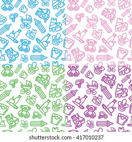 Children seamless pattern