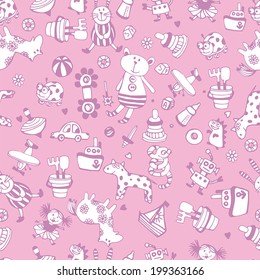 Children seamless texture 