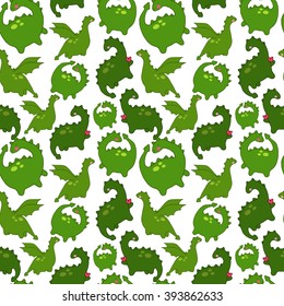 children seamless vector pattern with cute dinosaurs