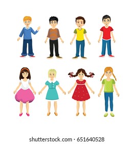 Children set vector