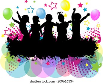 children silhouette