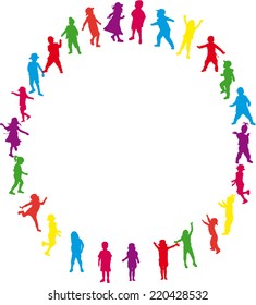 children silhouette