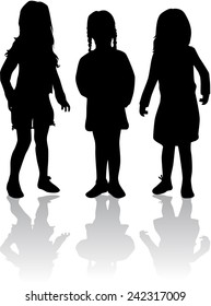 children silhouette