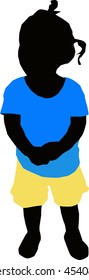 children silhouette