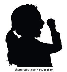 children silhouette figure in black color art illustration