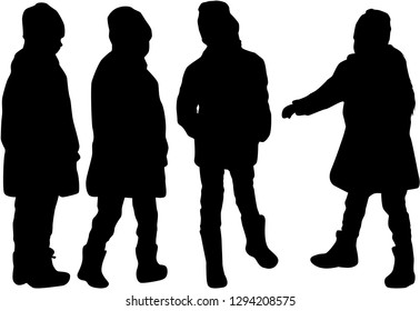 Children of silhouettes.