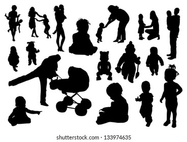 Children silhouettes