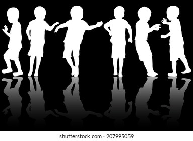 Children silhouettes