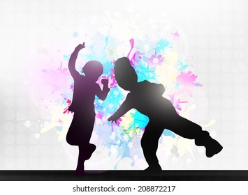 Children silhouettes