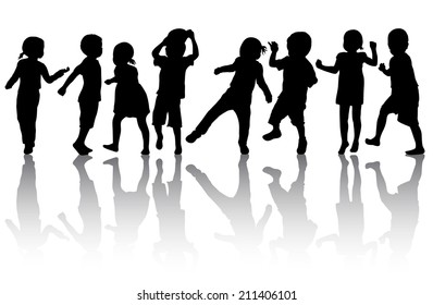 Children silhouettes
