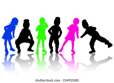 Children silhouettes