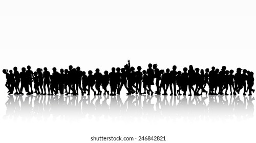 Children silhouettes