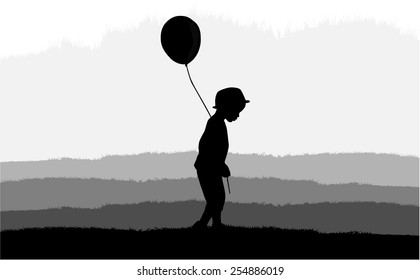 Children silhouettes
