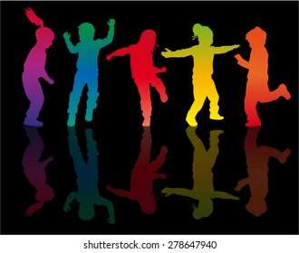 Children silhouettes