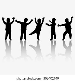 Children silhouettes