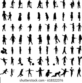 Children silhouettes