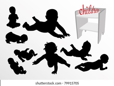 Children silhouettes